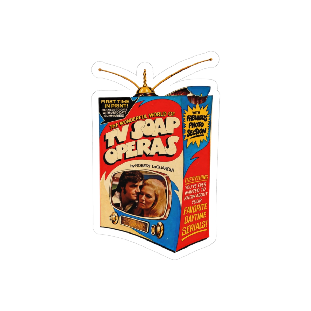 Wonderful World of TV Soap Operas Album Cover Retro Sticker - Official stickers merchandise