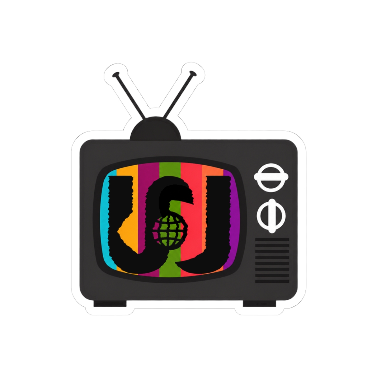 Watcher Logo TV Static Glitch Sticker - Mystery Fan Decal - Official stickers merchandise