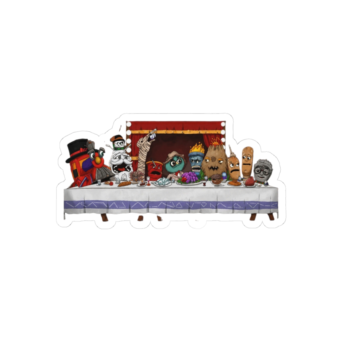 Puppet Last Supper History Sticker - Official stickers merchandise