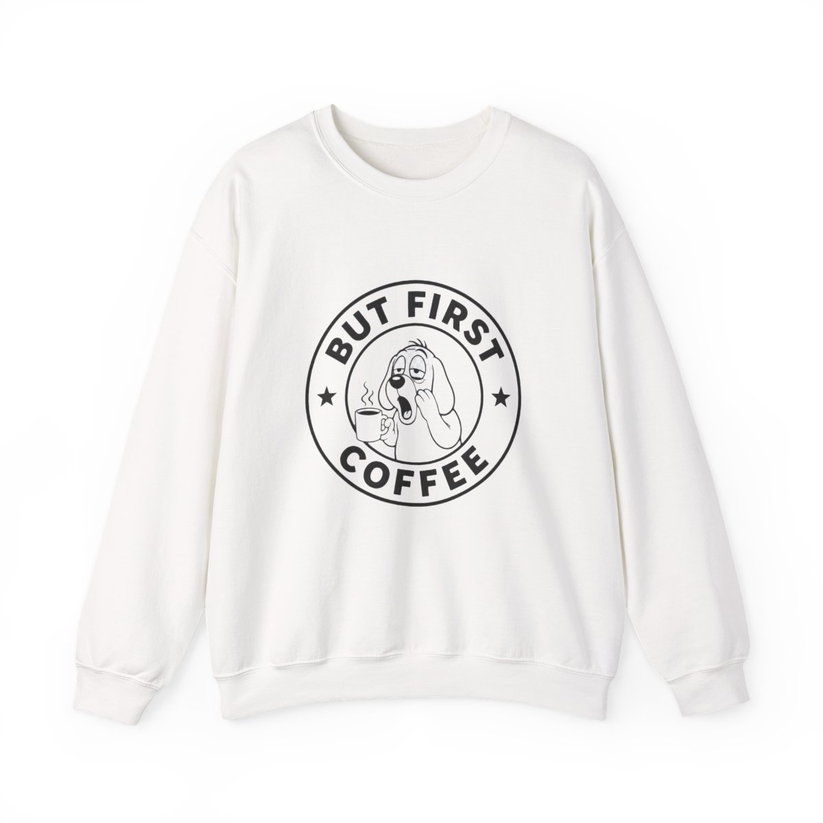 But First Coffee Sleepy Morning Sweatshirt - Caffeine Lover Gift - Official sweatshirts merchandise