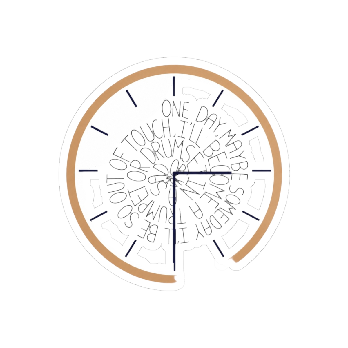 AJR OK Overture Clock Indie Pop Band Sticker - Official stickers merchandise