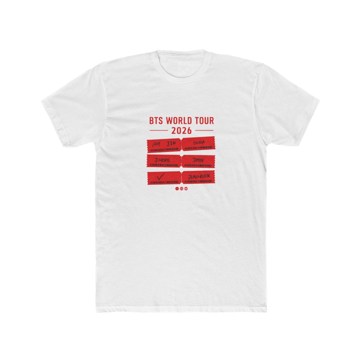 bts-world-tour-2026 T Shirt - Official t-shirts merchandise